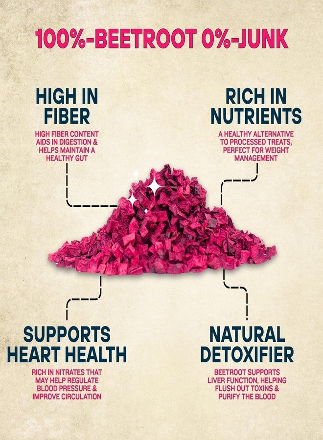 سايج سكوير رقائق الشمندر المجفف من سيج سكوير، مثالية لحيوانات السكر الطائرة - وجبات خفيفة طبيعية وصحية ولذيذة | غنية بالألياف والفيتامينات | خالية من المواد الحافظة الاصطناعية | قليلة الدسم وسهلة الهضم | مناسبة للتدريب والمضغ | 75 غرام - Image 3